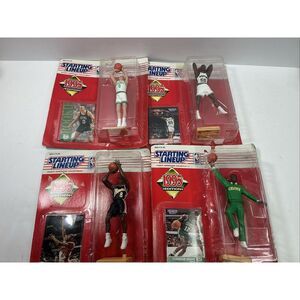 1995 Starting Lineup NBA Basketball Figure Lot 4 Smith Wilkins Robinson Montross